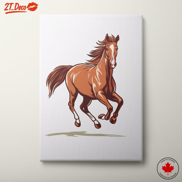 Dynamic Horse Running Art