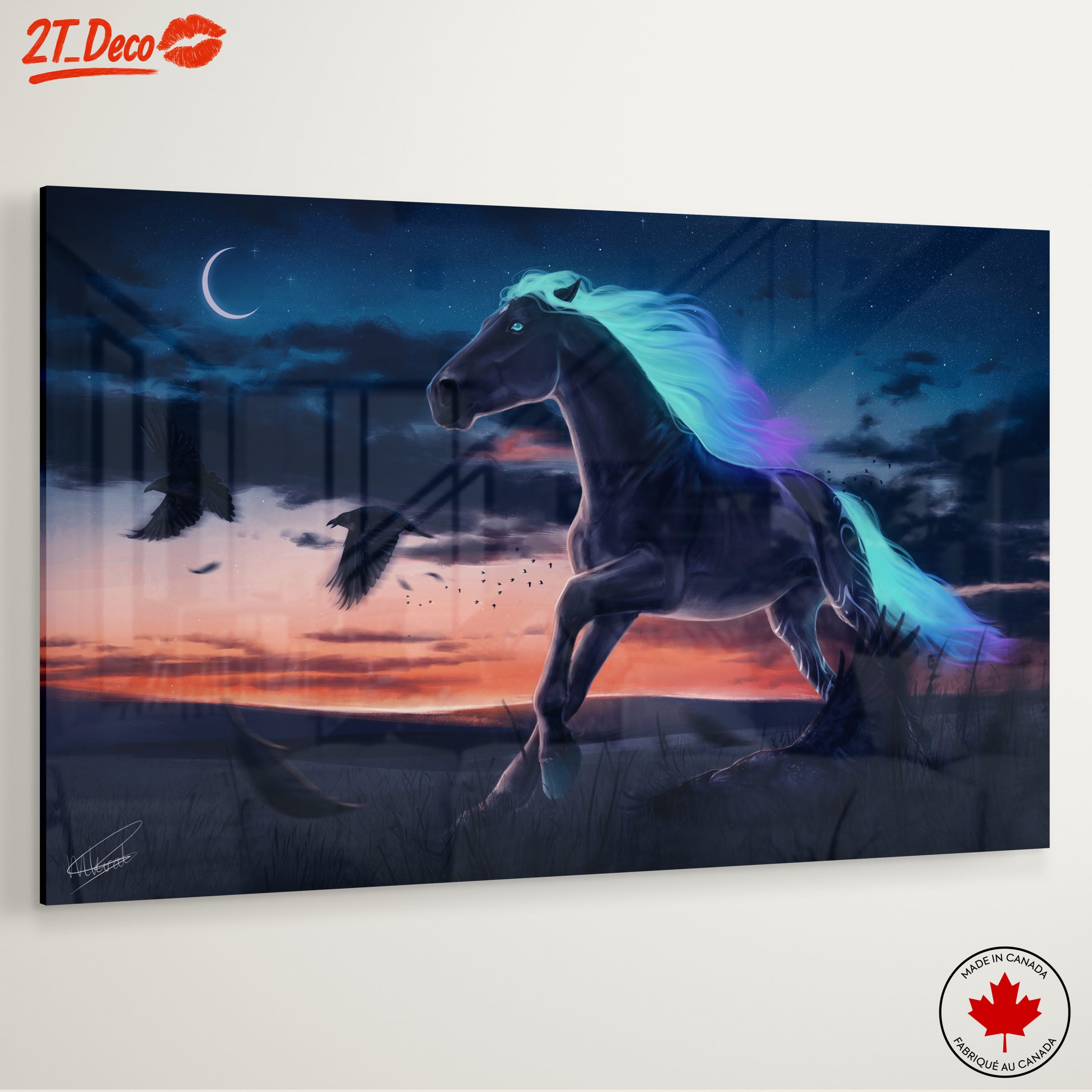 Mystical Horse Running at Dusk - Image 6
