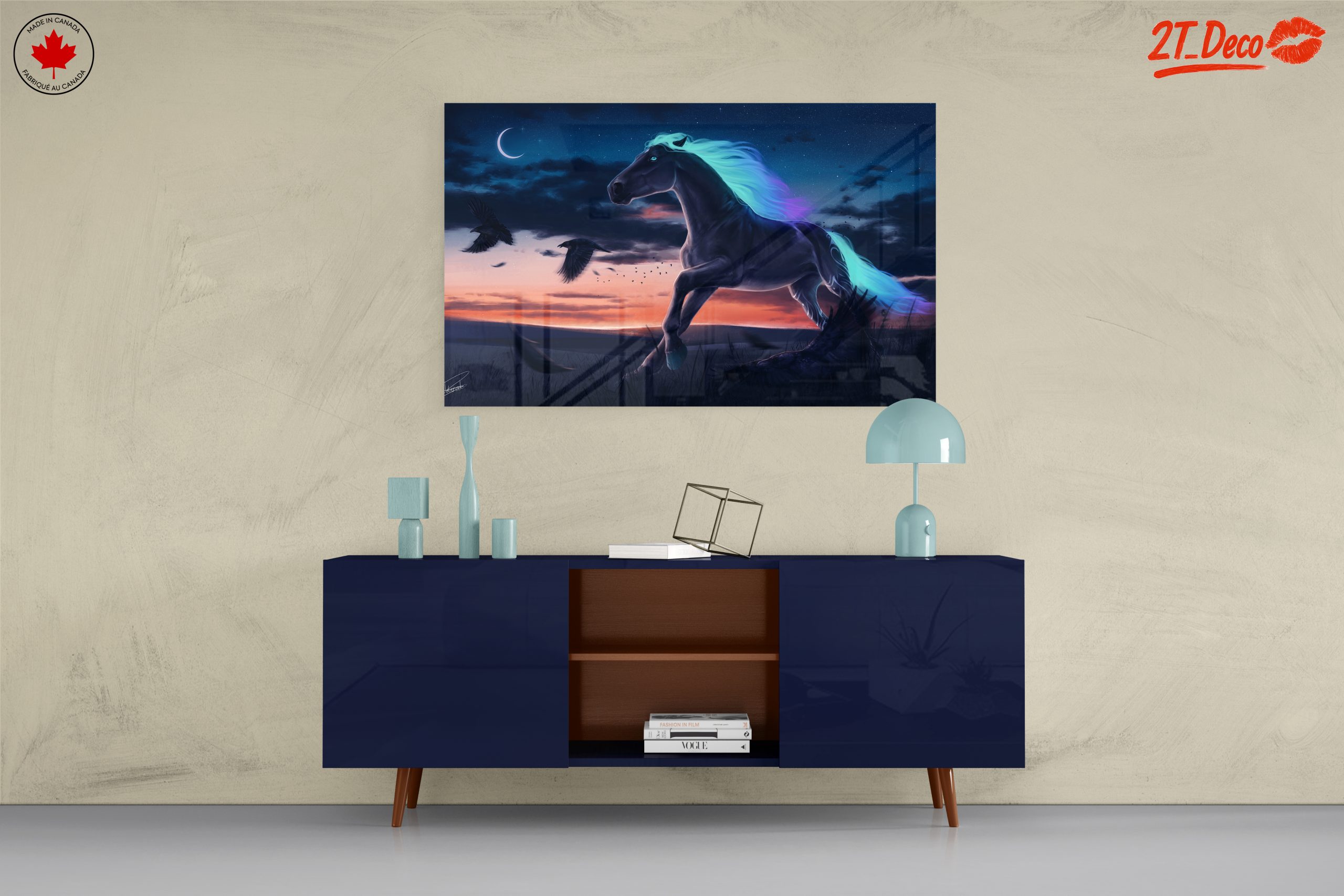Mystical Horse Running at Dusk - Image 8