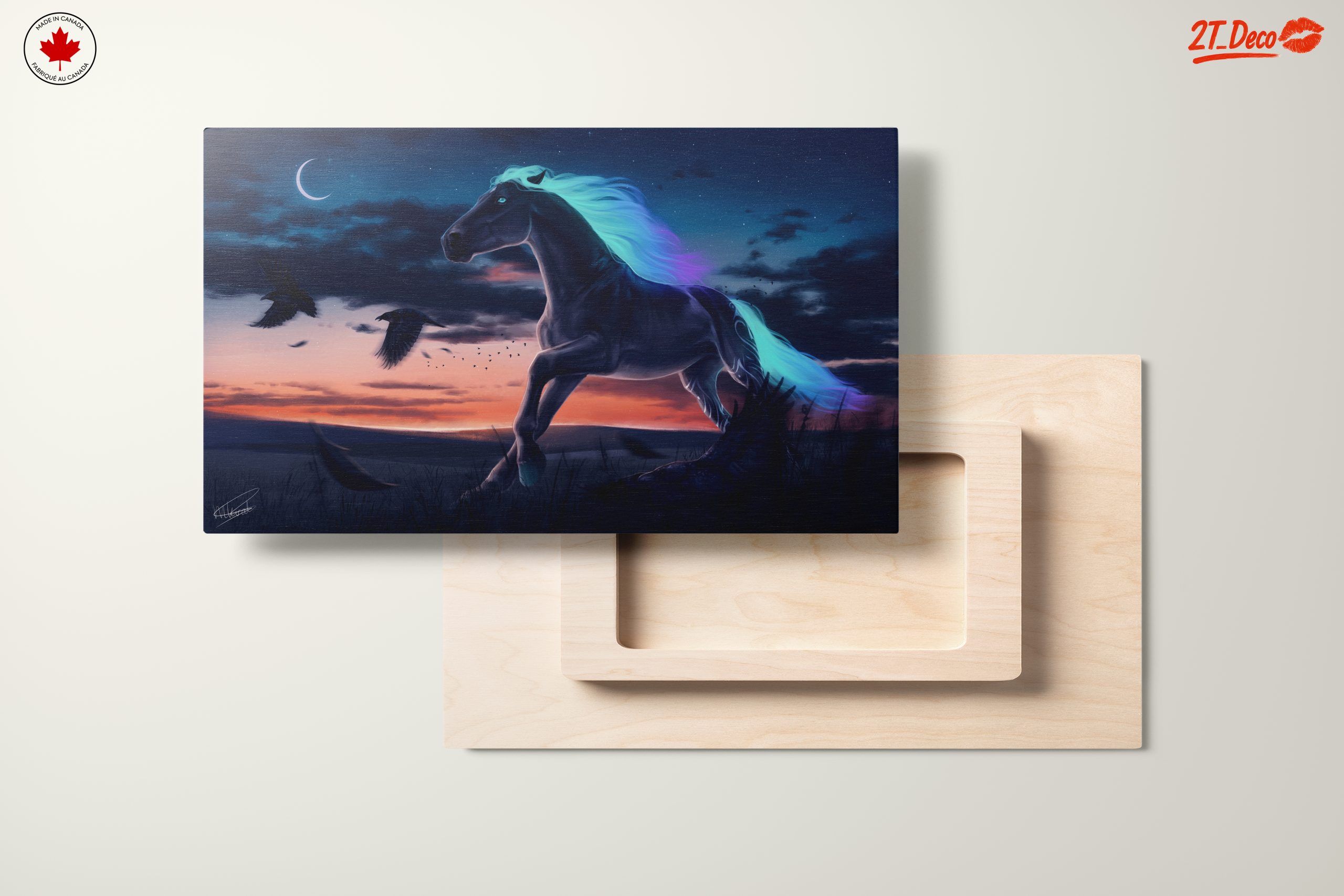 Mystical Horse Running at Dusk - Image 11