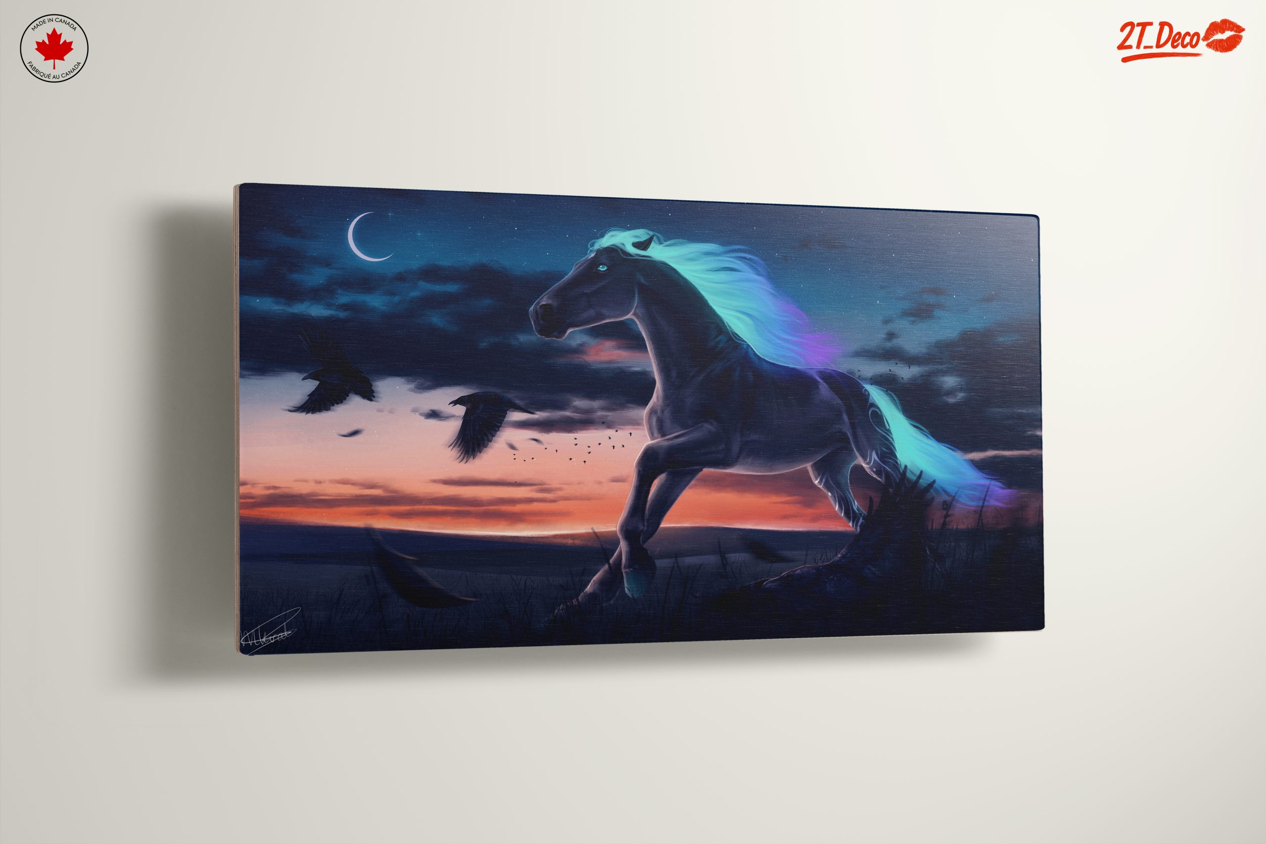 Mystical Horse Running at Dusk - Image 13