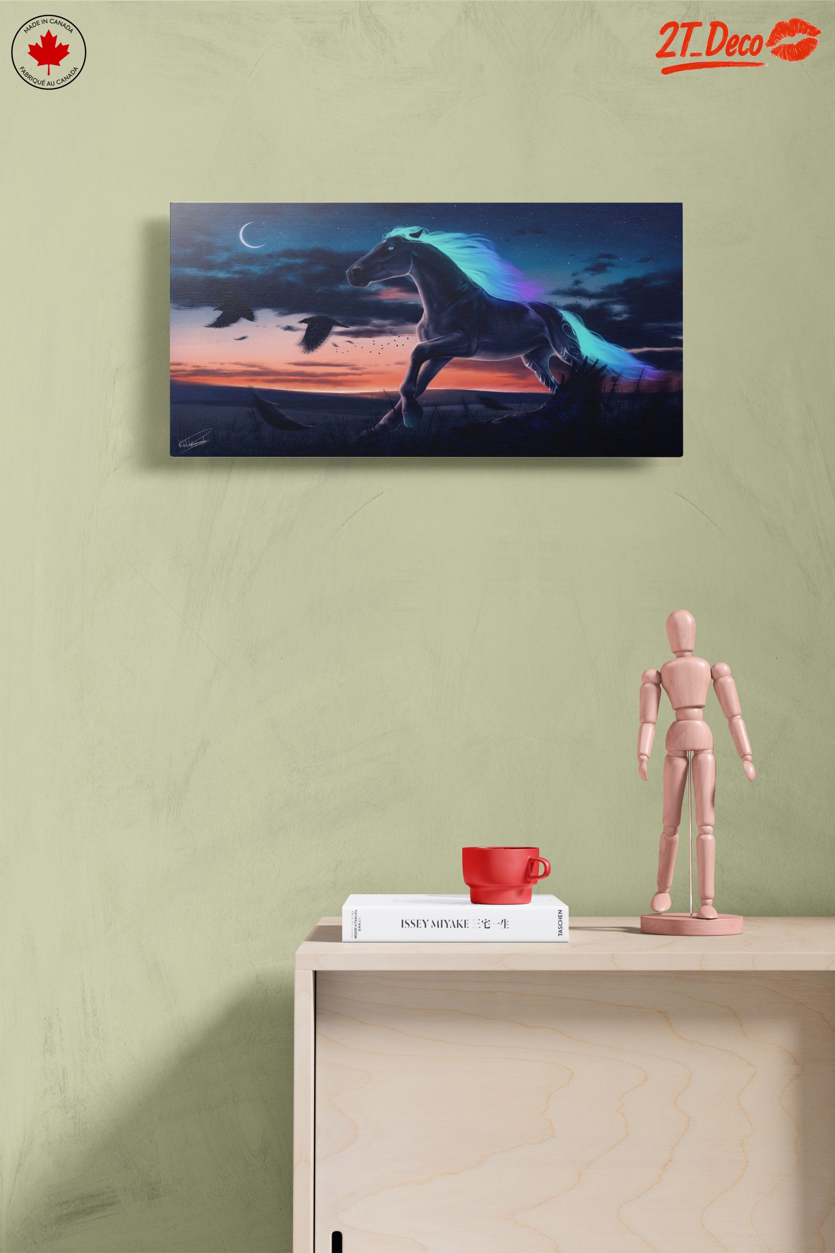 Mystical Horse Running at Dusk - Image 14