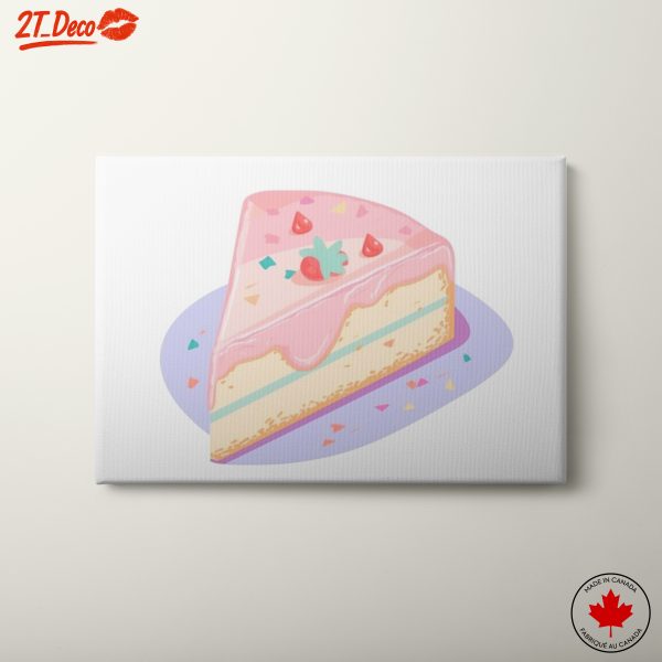 Cute Dessert Art Featuring Colorful Cake