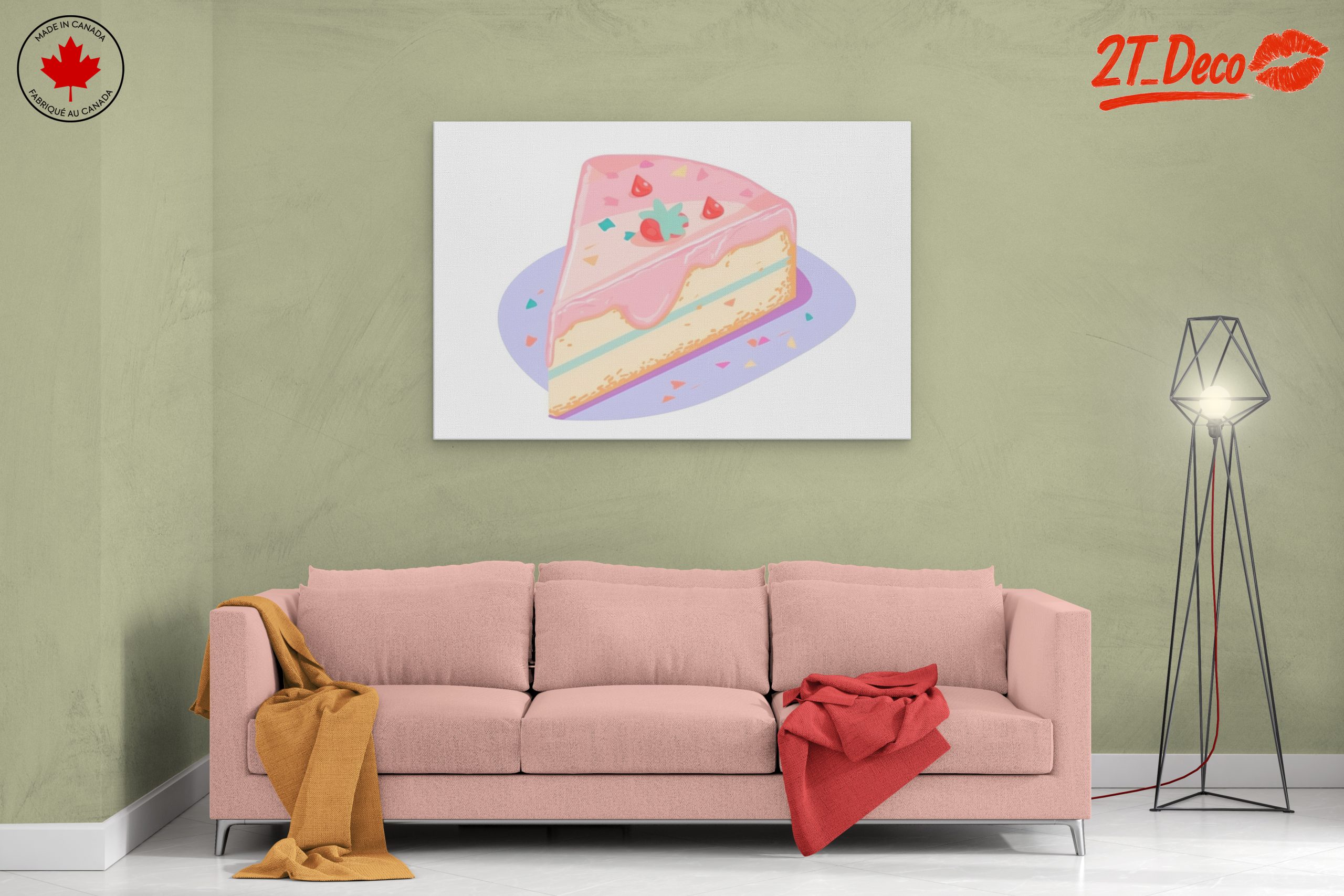 Cute Dessert Art Featuring Colorful Cake - Image 2
