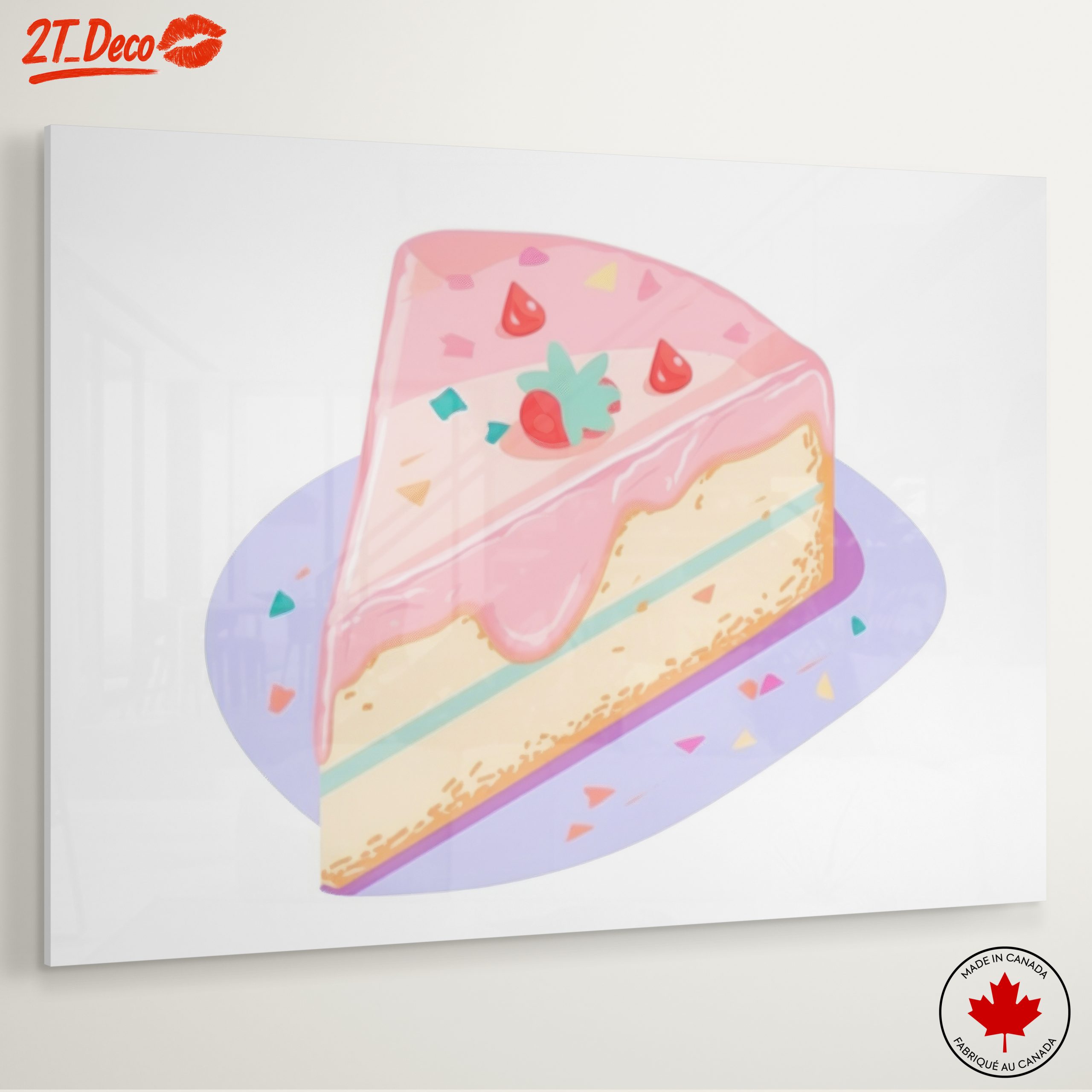 Cute Dessert Art Featuring Colorful Cake - Image 6