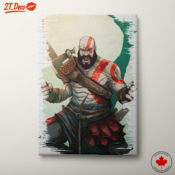 Fierce Kratos from God of War Art