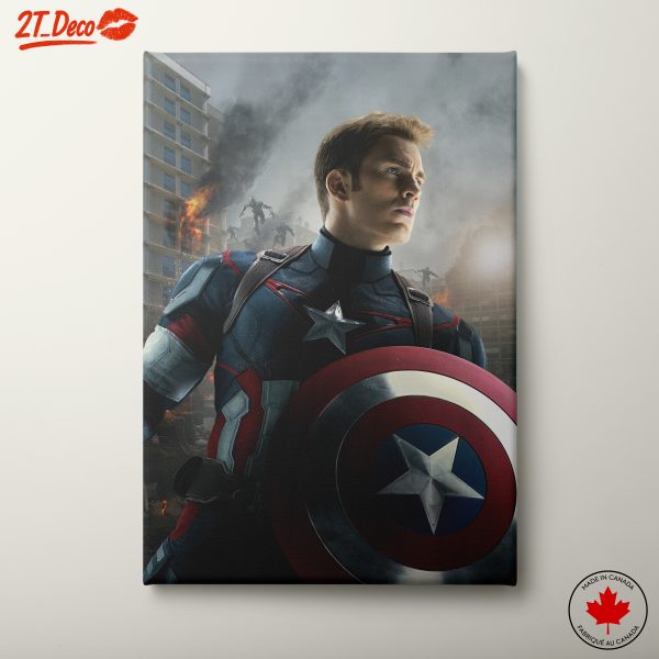 Captain America Heroic Wall Art