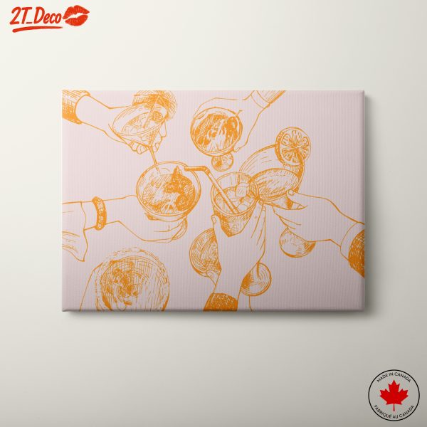 Celebratory Social Drinking Artwork