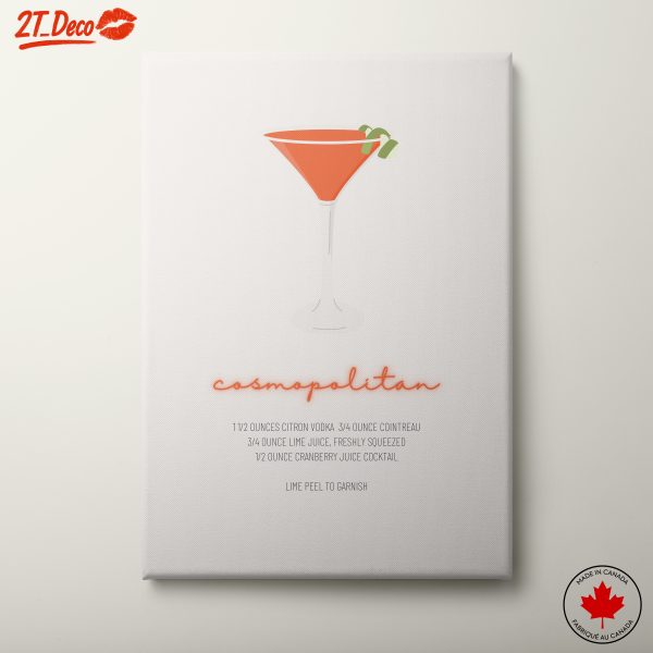Stylish Cosmopolitan Cocktail Recipe Art