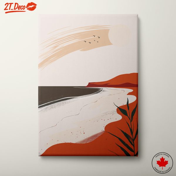 Abstract Landscape with Warm Tones