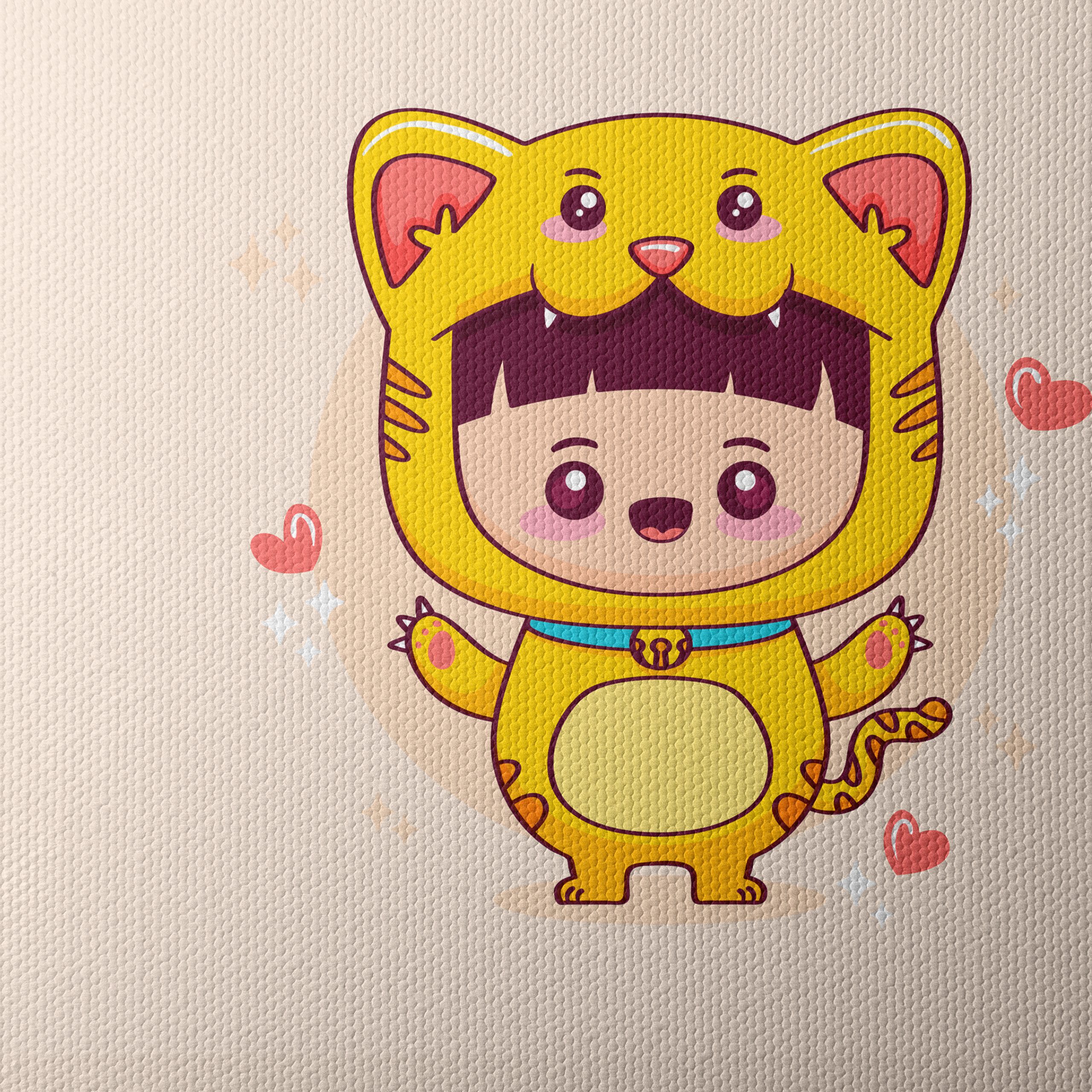 Adorable Character in Tiger Costume - Image 4