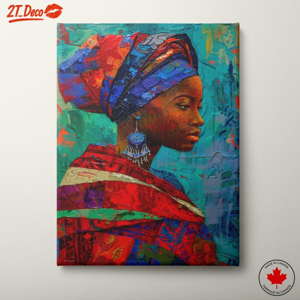 Vibrant Afro Art Portrait 9