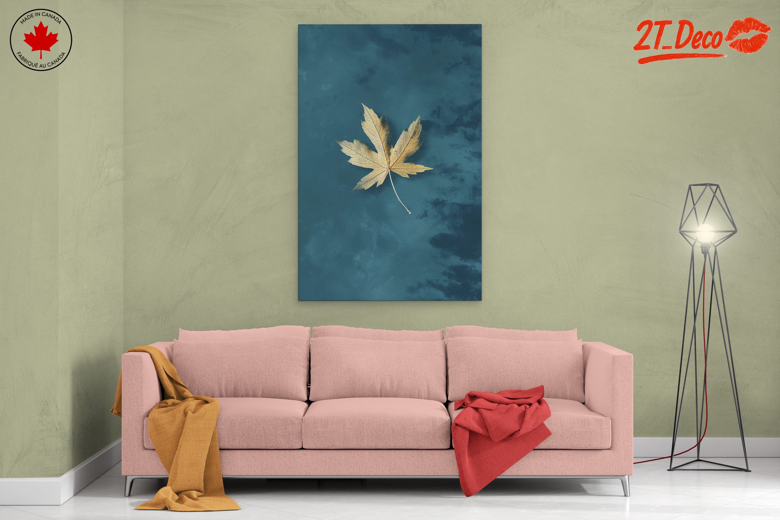 Elegant Minimalist Leaf Art for Modern Decor - Image 2