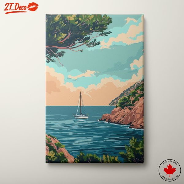 Scenic Coastal Adventure with Sailboat