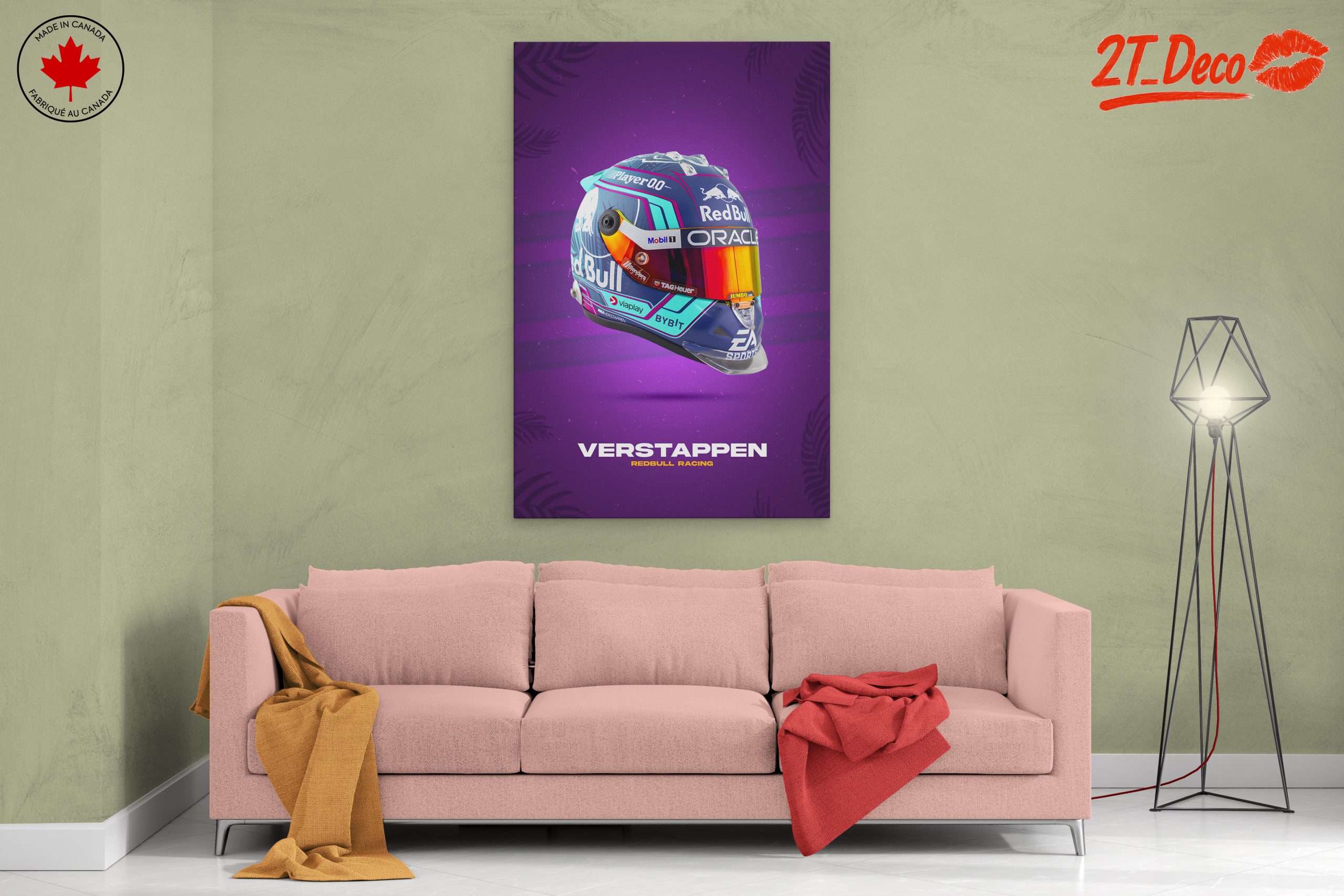 Max Verstappen Racing Helmet Art - Image 2