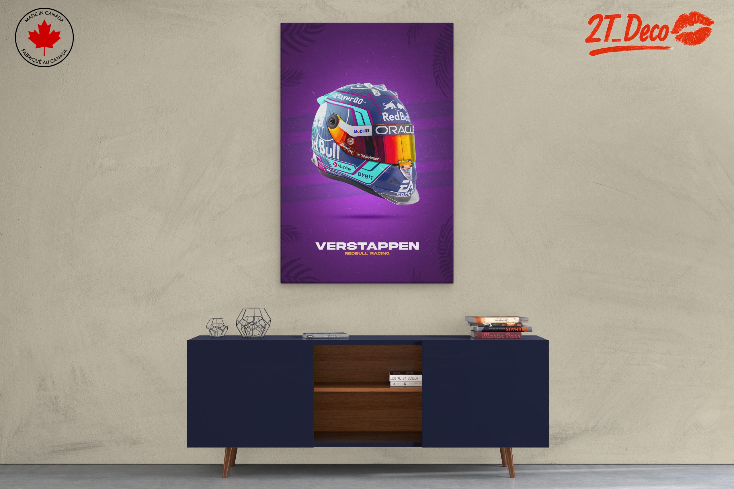 Max Verstappen Racing Helmet Art - Image 3