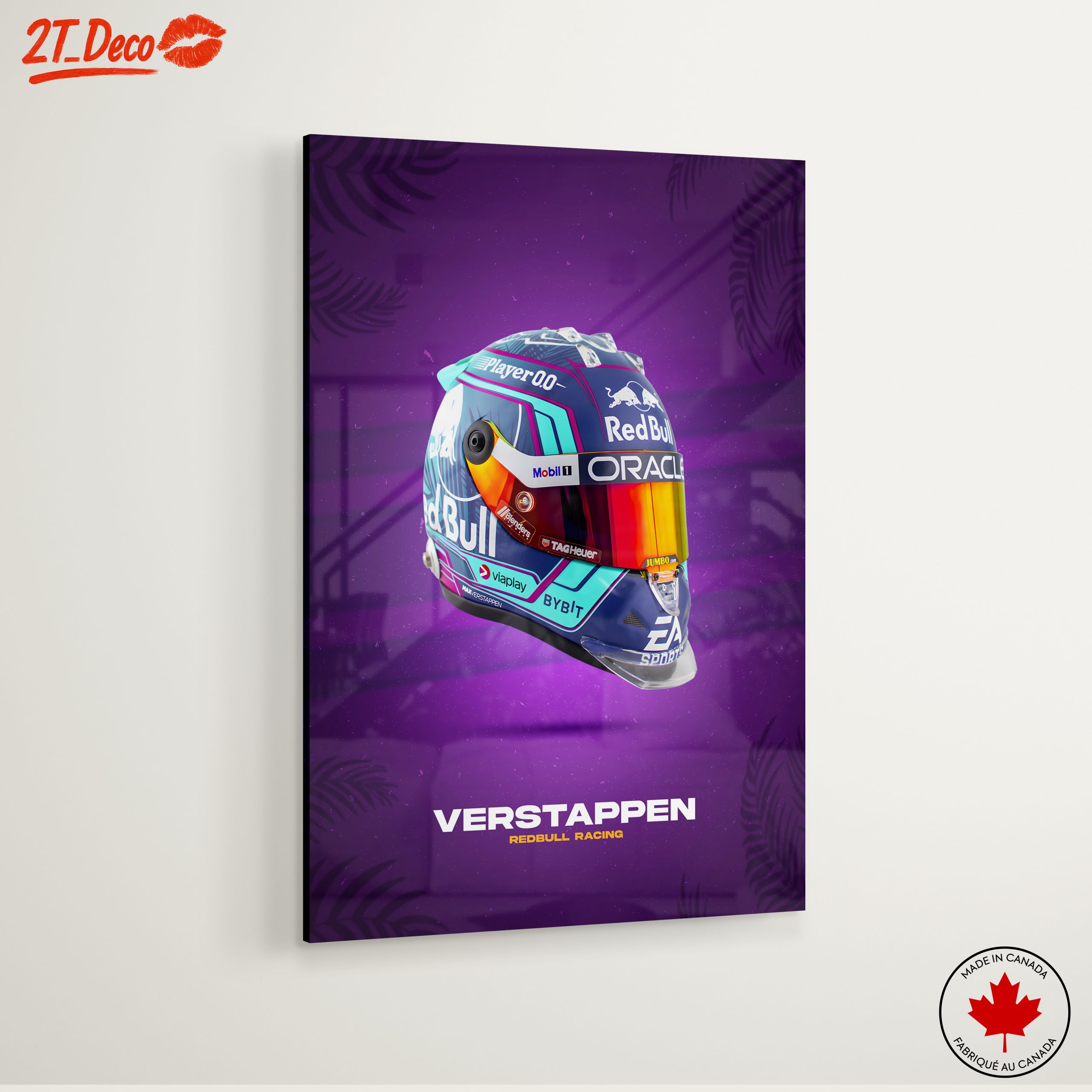 Max Verstappen Racing Helmet Art - Image 6