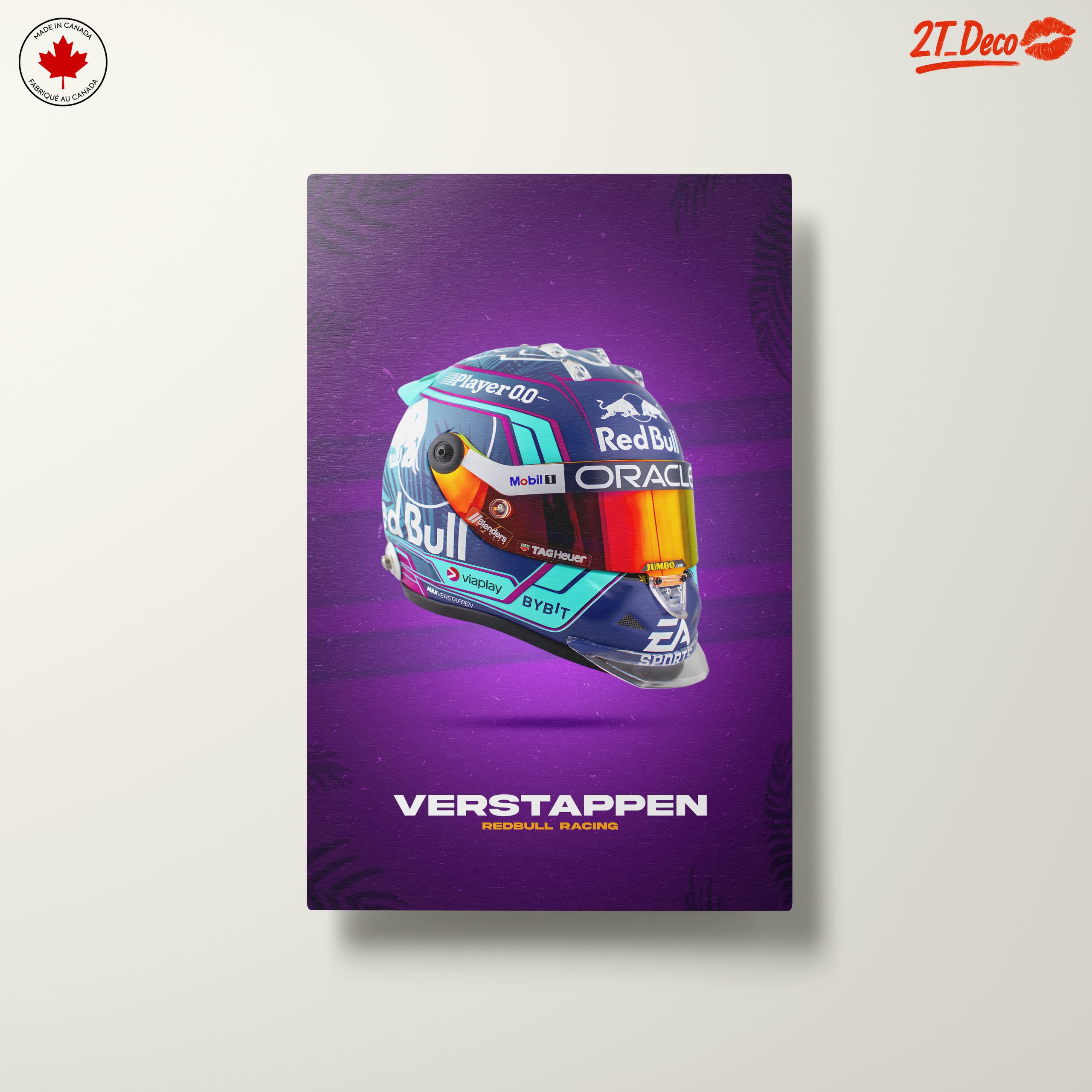 Max Verstappen Racing Helmet Art - Image 10