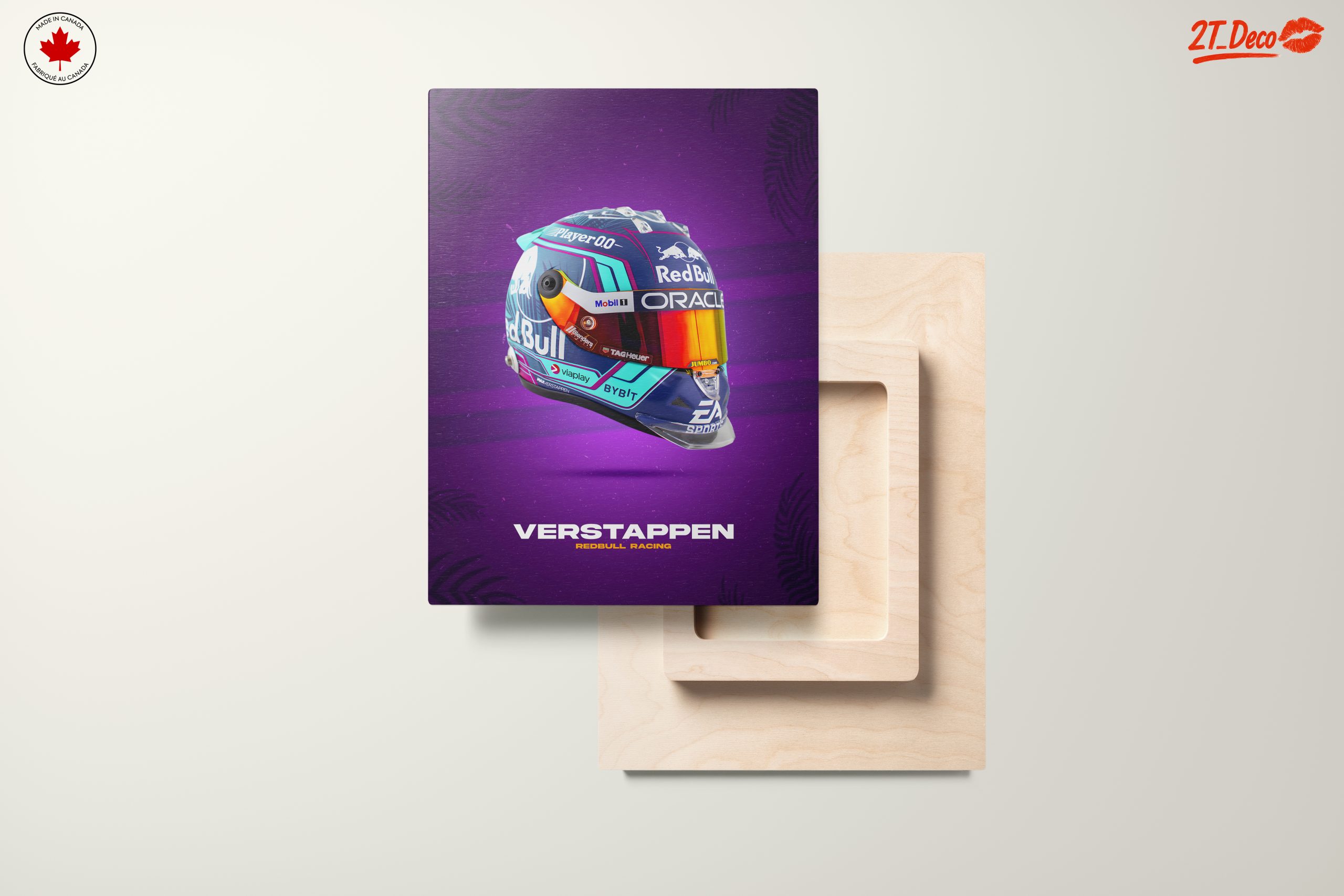 Max Verstappen Racing Helmet Art - Image 11