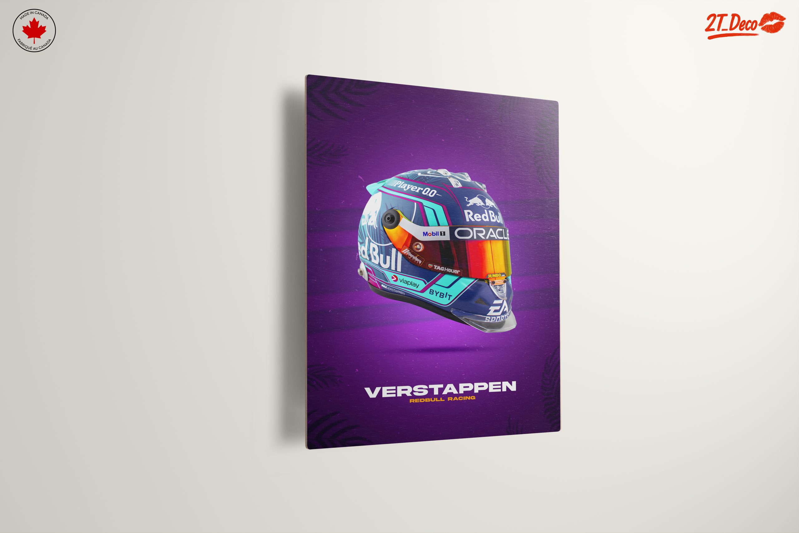 Max Verstappen Racing Helmet Art - Image 13