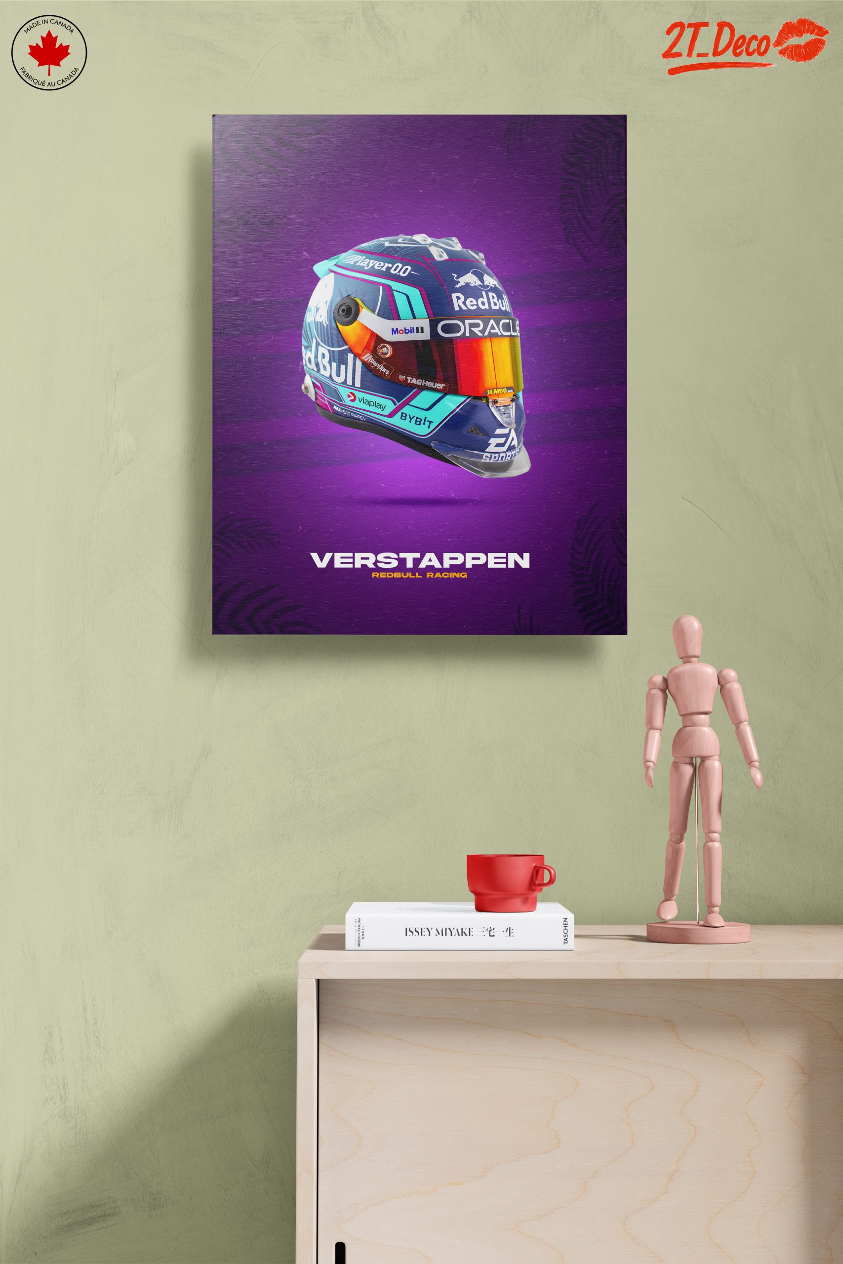 Max Verstappen Racing Helmet Art - Image 14