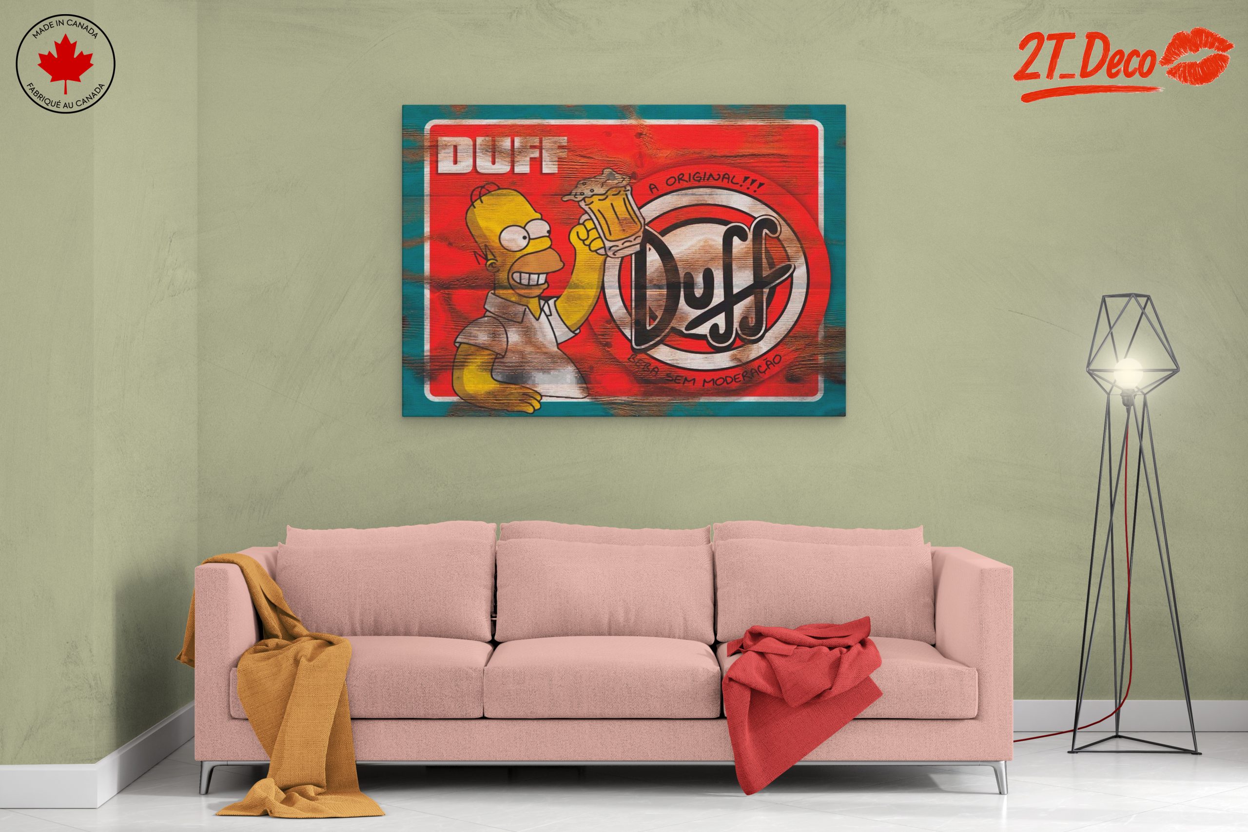 Homer Simpson Duff Beer Art - Image 2