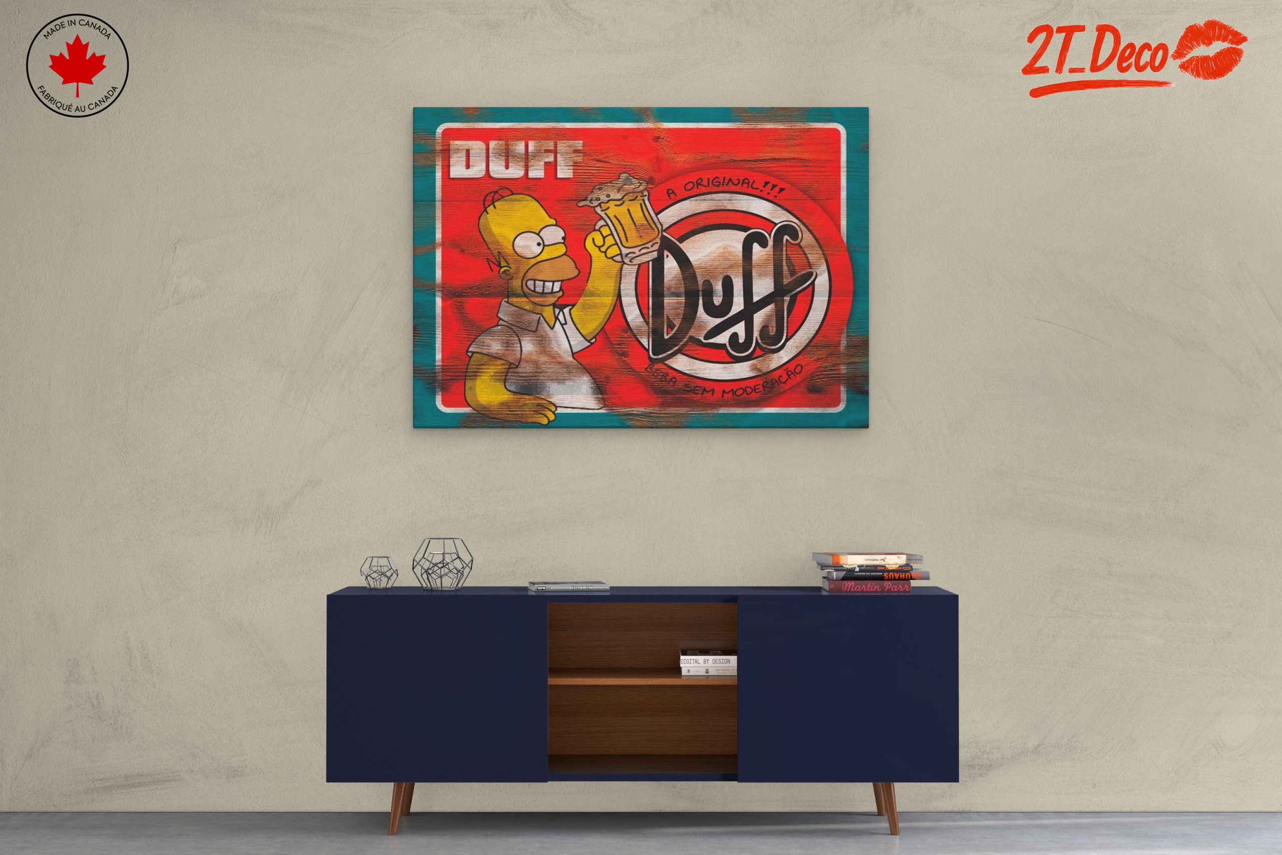 Homer Simpson Duff Beer Art - Image 3