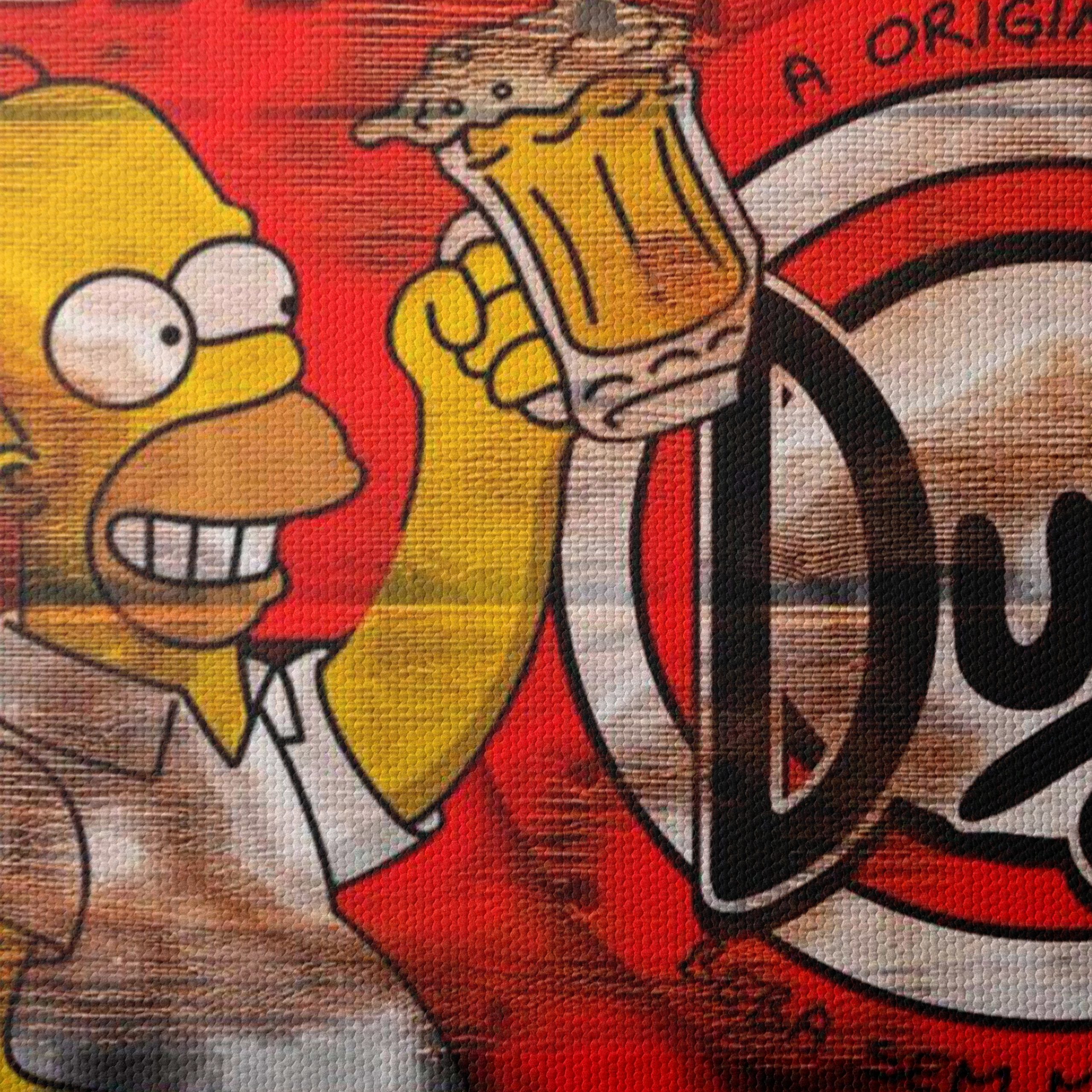 Homer Simpson Duff Beer Art - Image 4