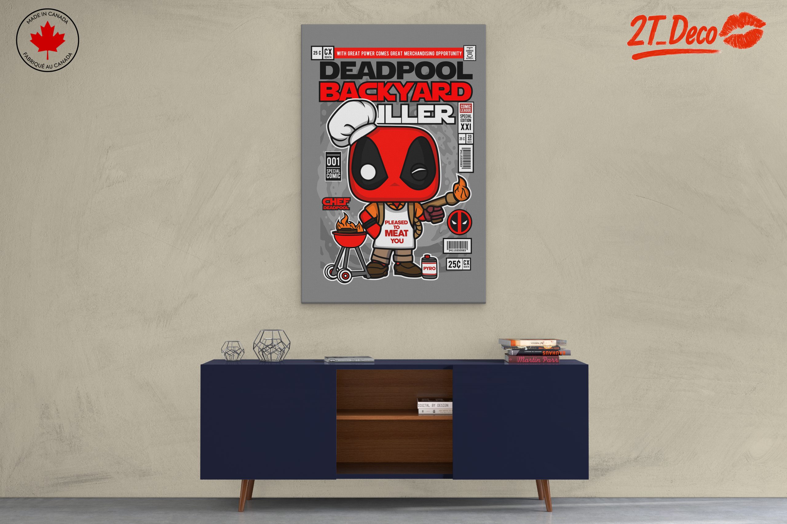 Deadpool Backyard Grilling Art - Image 3