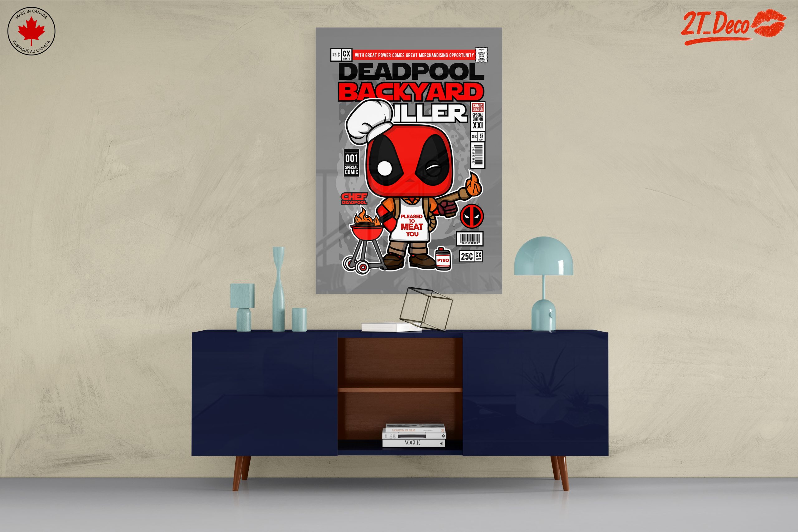 Deadpool Backyard Grilling Art - Image 8