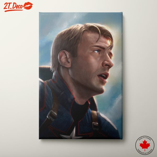 Captain America Art Featuring Heroic Portrait
