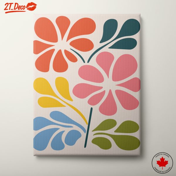Vibrant Botanical Abstract Artwork 4