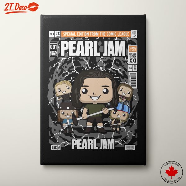 Pearl Jam Comic Art Style