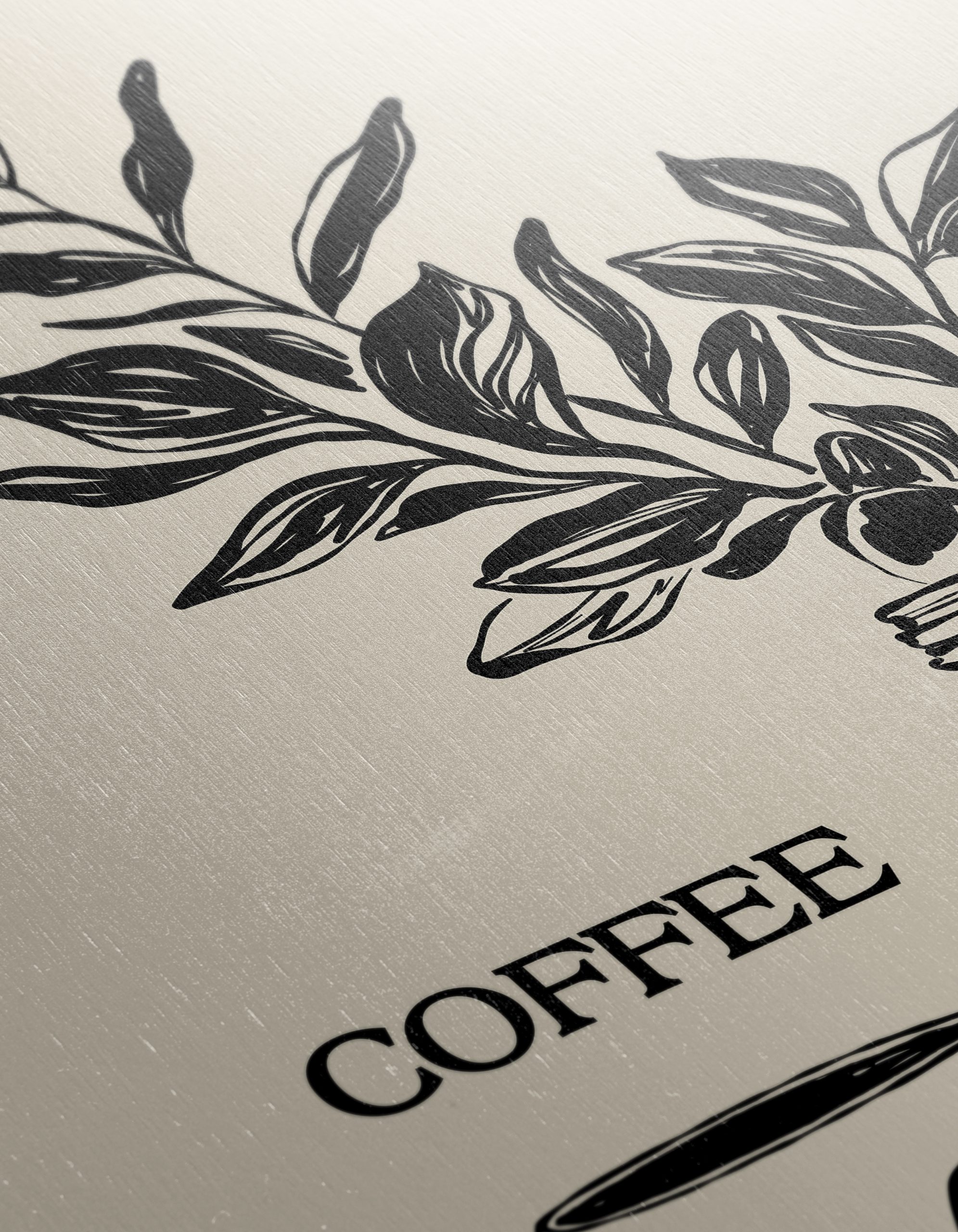 Stylish Coffee Cup and Leaf Art - Image 12