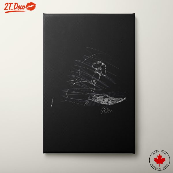 Stylized Character Artwork in Elegant Forms