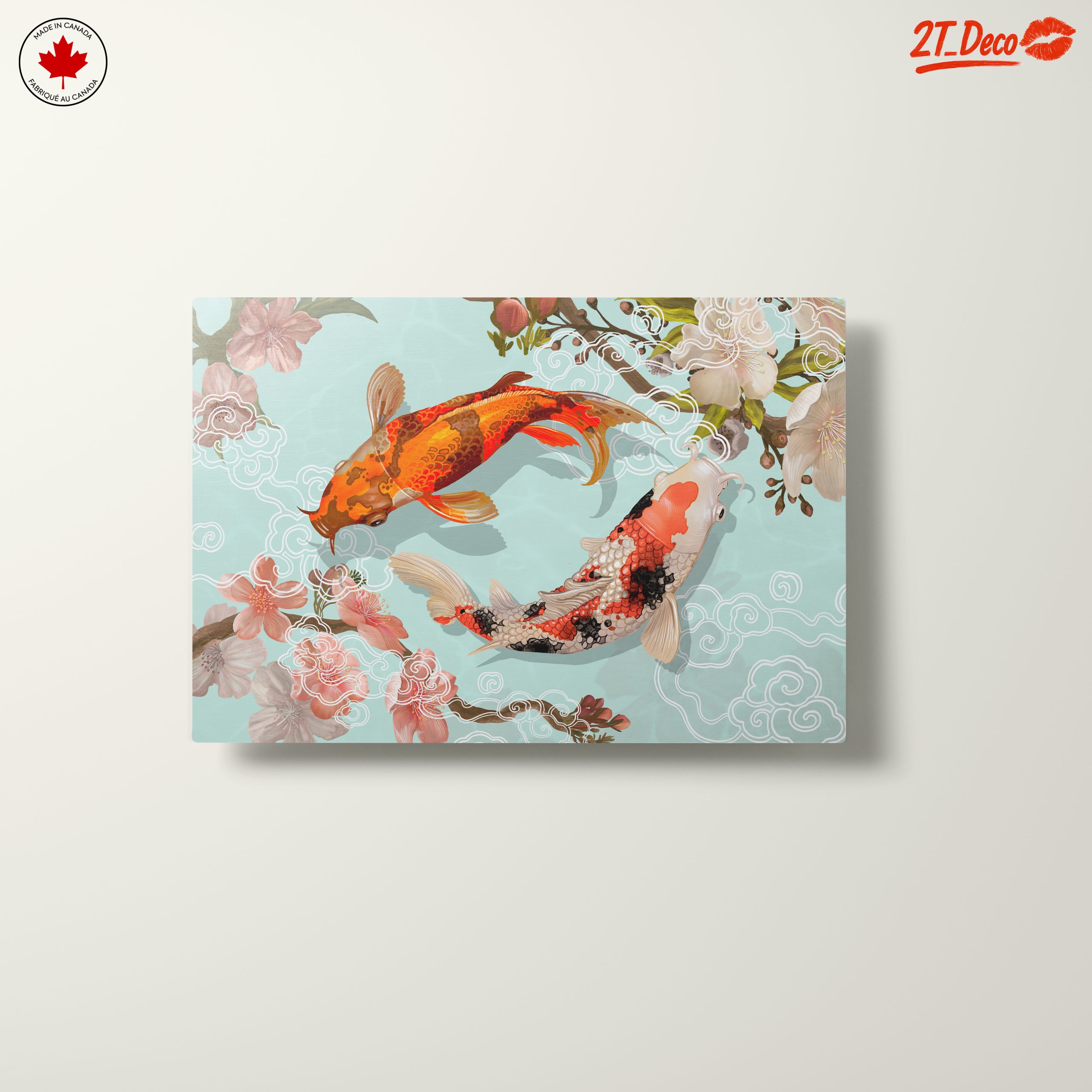 Koi Fish in Blooming Cherry Blossoms - Image 10