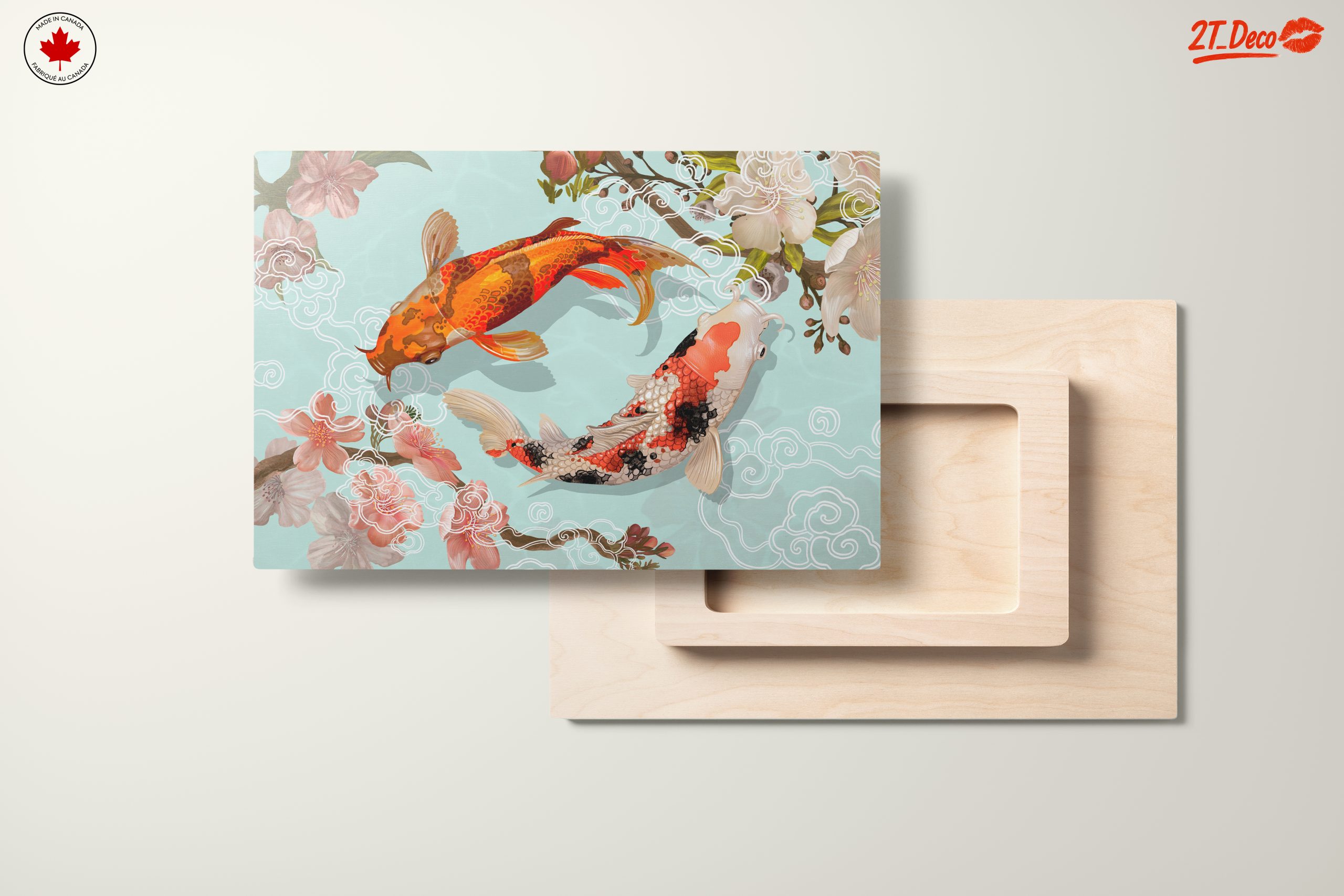 Koi Fish in Blooming Cherry Blossoms - Image 11