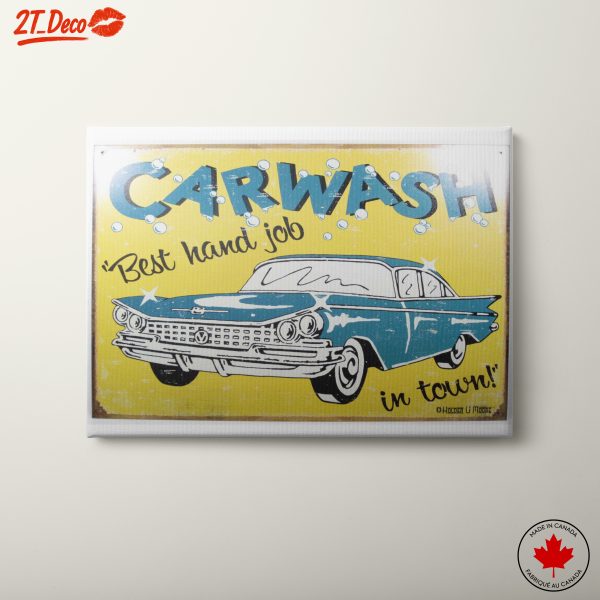 Vintage Car Wash Sign Art