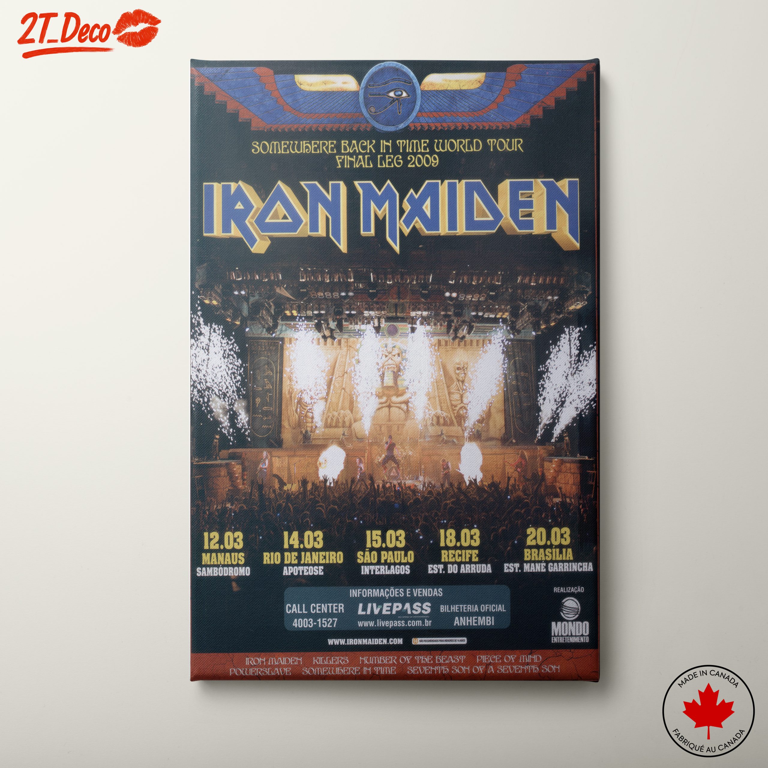 Iron Maiden Tour Poster Art