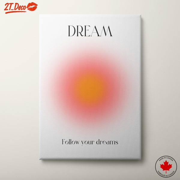 Inspirational Typography Featuring Dream Theme
