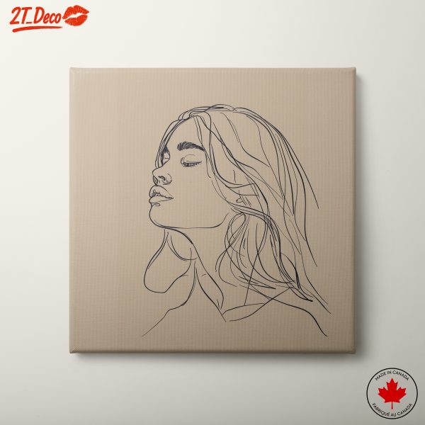 Contemporary Line Art Female Portrait