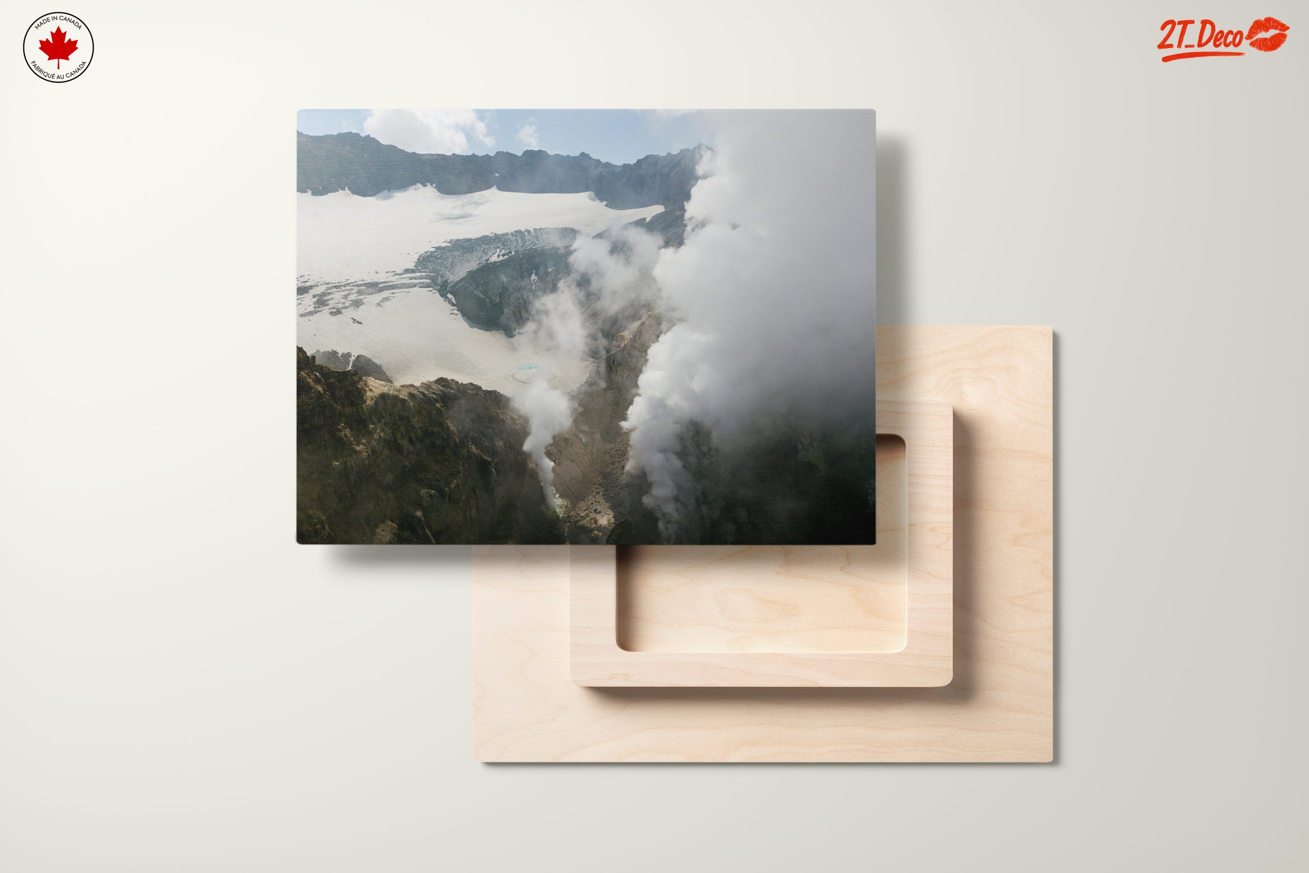 Majestic Volcano Landscape with Clouds - Image 11