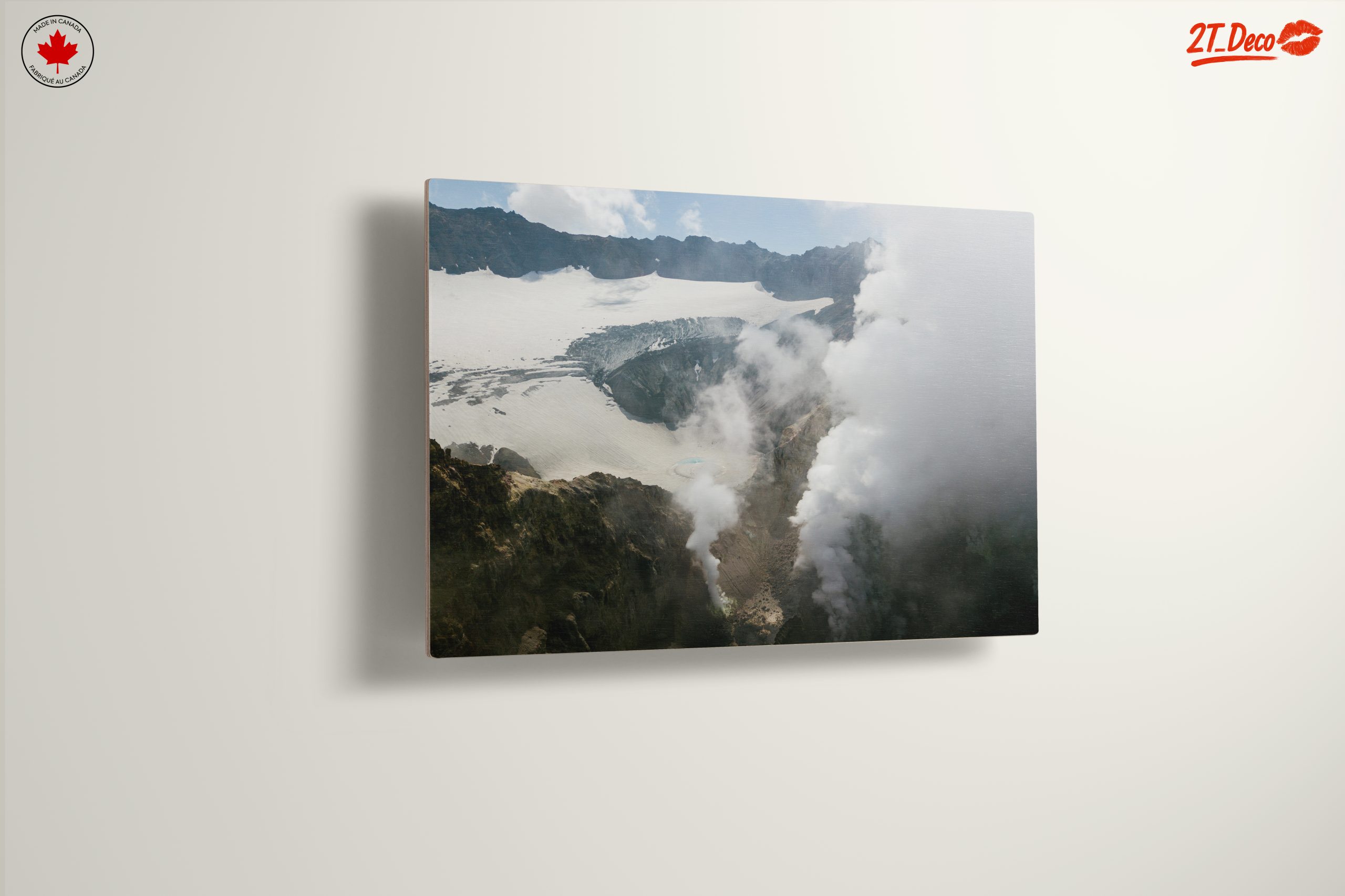 Majestic Volcano Landscape with Clouds - Image 13