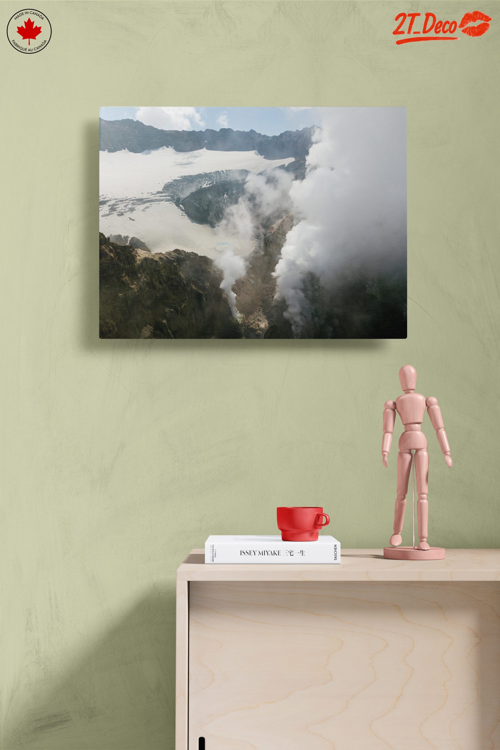 Majestic Volcano Landscape with Clouds - Image 14
