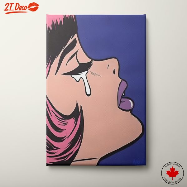 Emotional Pop Art Style Portrait