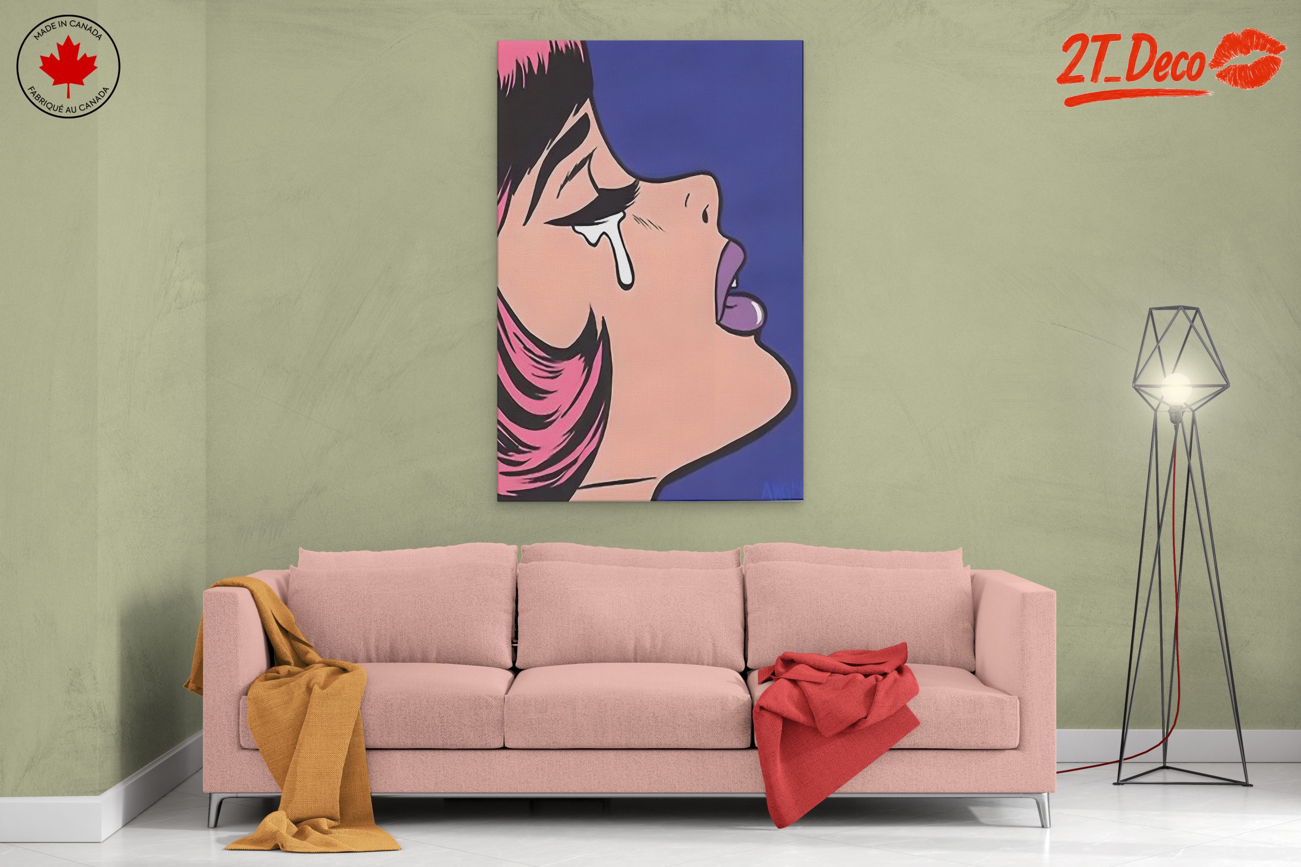 Emotional Pop Art Style Portrait - Image 2