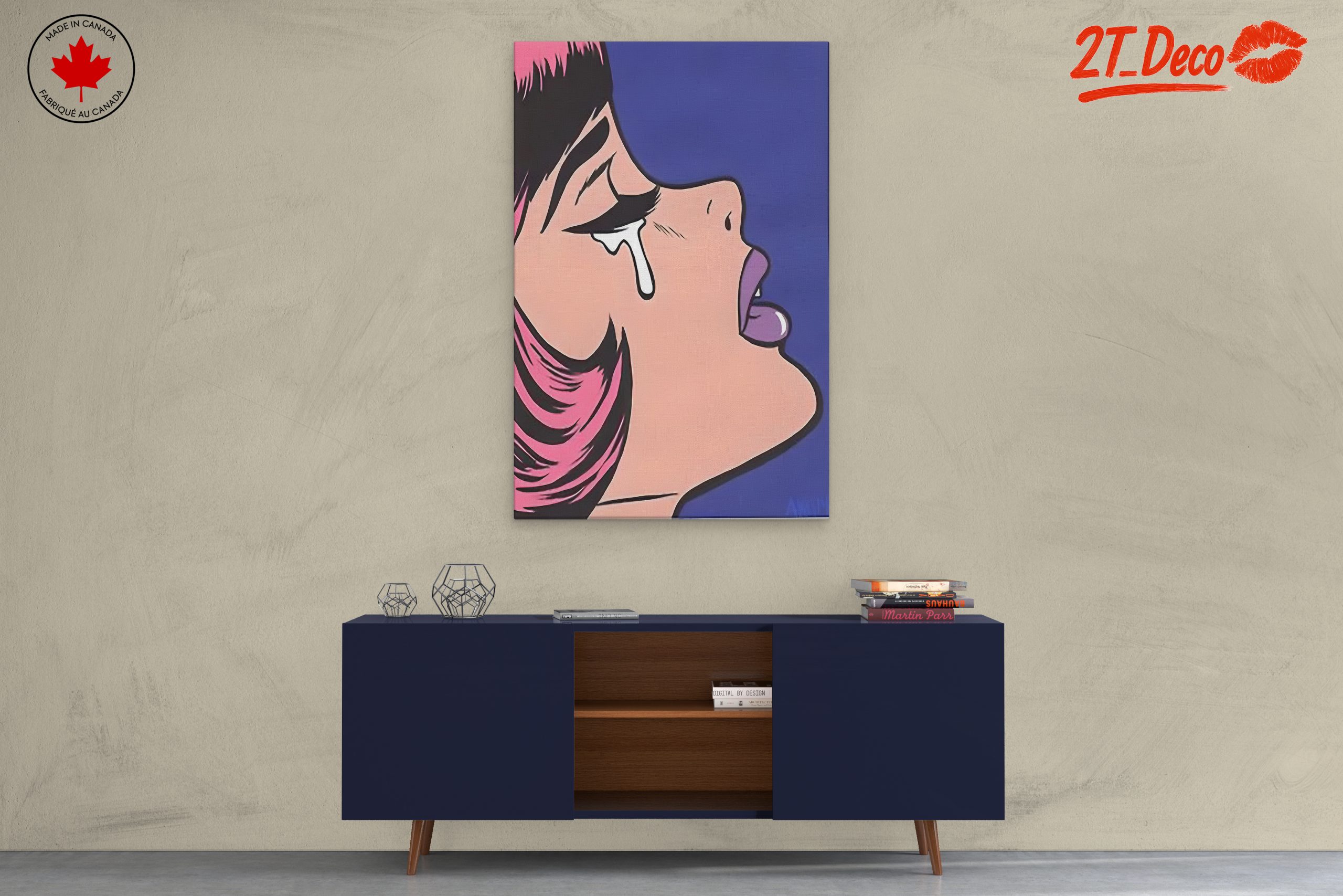 Emotional Pop Art Style Portrait - Image 3