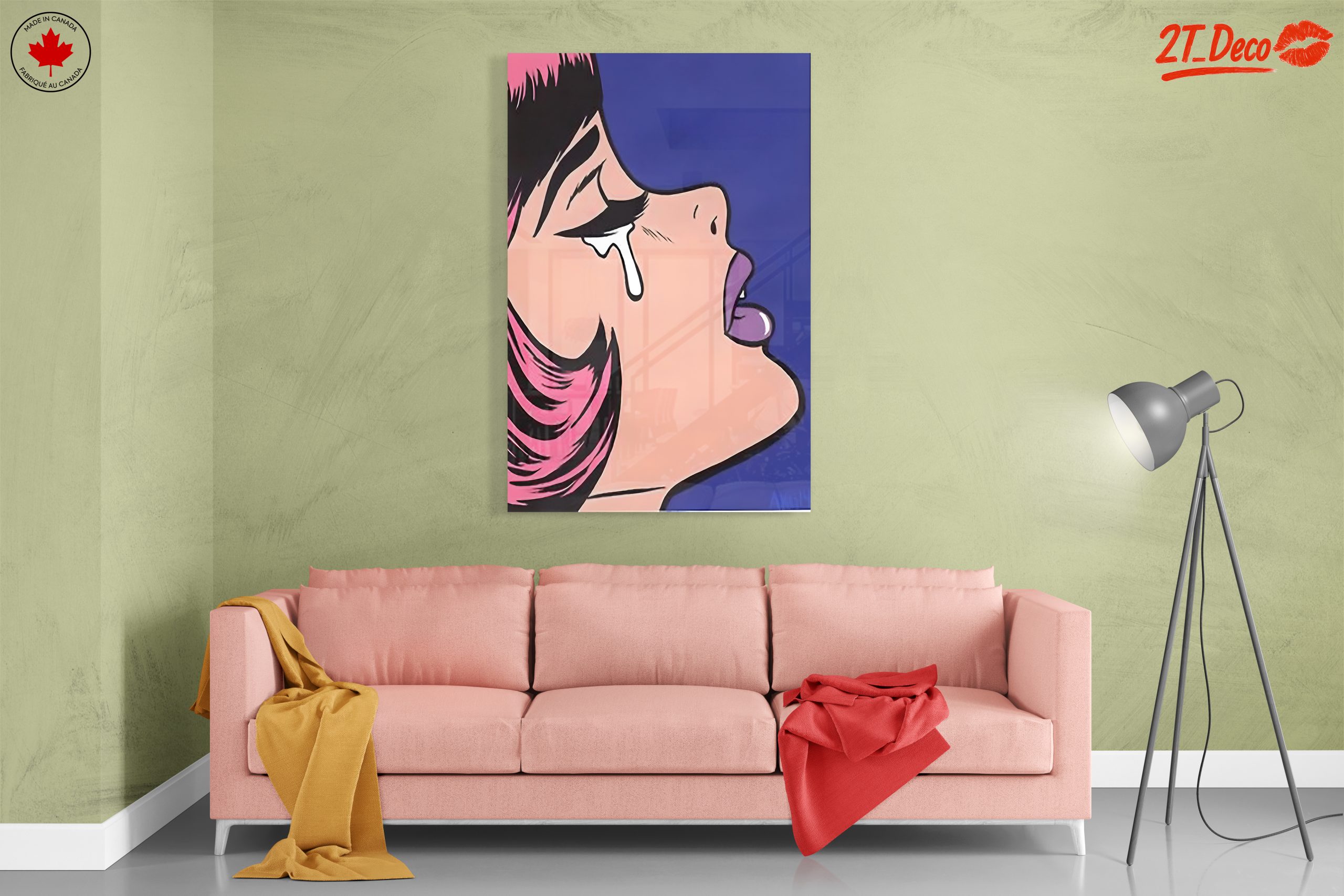Emotional Pop Art Style Portrait - Image 7
