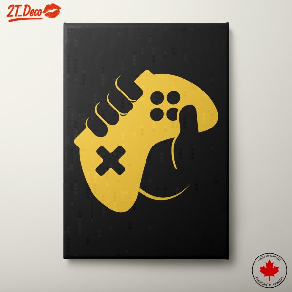 Stylized Gaming Controller Art