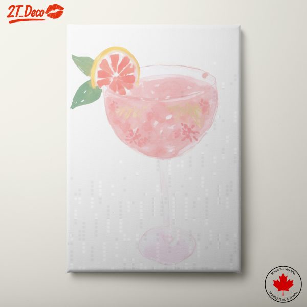 Stylized Cocktail Art with Citrus